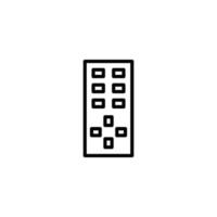 Remote icon with outline style vector