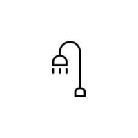 Shower icon with outline style vector