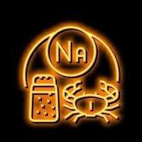 vitamin na neon glow icon illustration vector