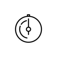 Speed meter icon with outline style vector