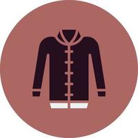 icono de vector de chaqueta