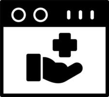 médico sitio web vector icono