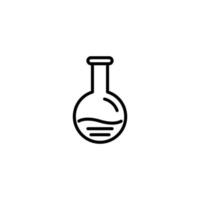 'Potion bottle icon with outline style vector