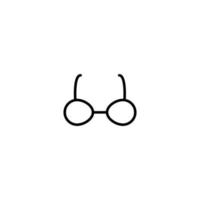 Sunglass icon with outline style vector