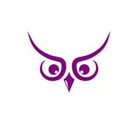 symbol face owl simple design vector