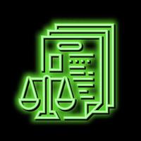 bureaucracy law dictionary neon glow icon illustration vector