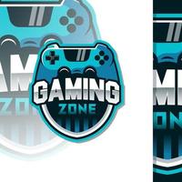 Gaming Zone Logo Concept With E-Sport Logo Style vector