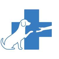Illustration of the logo of a veterinary clinic. vector