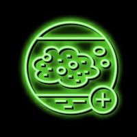 psoriasis clinic neon glow icon illustration vector