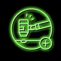 general dermatology clinic neon glow icon illustration vector