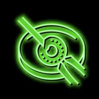 artificial insemination neon glow icon illustration vector