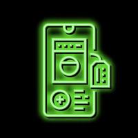 online shop neon glow icon illustration vector