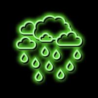 precipitation water neon glow icon illustration vector