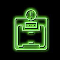 excess weight bariatric neon glow icon illustration vector