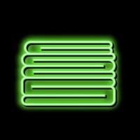 pile textile neon glow icon illustration vector