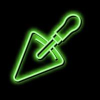 spatula tool neon glow icon illustration vector