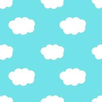 Sky with clouds, seamless pattern, vector. vector
