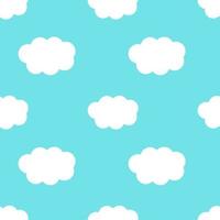 Sky with clouds, seamless pattern, vector. vector