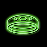 rings jewellery neon glow icon illustration vector