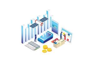 Modern Isometric Payment Options Illustration, Web Banners, Suitable for Diagrams, Infographics, Book Illustration, Game Asset, And Other Graphic Related Assets vector