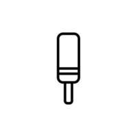 Stick icon with outline style vector