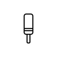 Stick icon with outline style vector