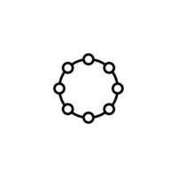Science icon with outline style vector