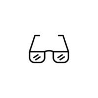 Sunglass icon with outline style vector
