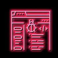 virus coding development neon glow icon illustration vector