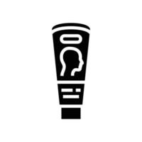 neck cream product glyph icon vector illustration