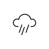 Cloud icon with outline style vector