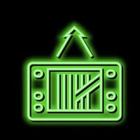 gps navigation device neon glow icon illustration vector