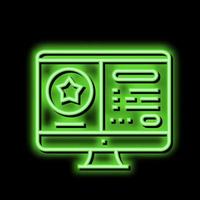 online bonus neon glow icon illustration vector