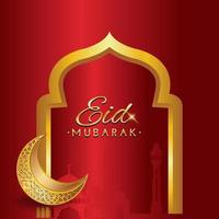 Eid Mubarak Vector Illustration for Banner banner and backgrund