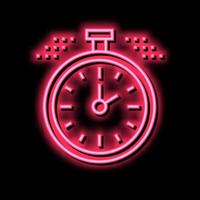watch time neon glow icon illustration vector