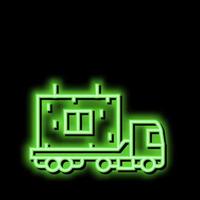 transportation house counstruction neon glow icon illustration vector