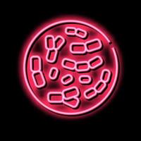bifidobacterium probiotics neon glow icon illustration vector