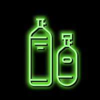 equipment air compressor neon glow icon illustration vector