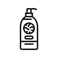 dry skin cream line icon vector illustration