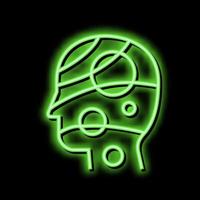 universe philosophy neon glow icon illustration vector