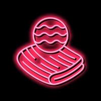 velveteen fabric neon glow icon illustration vector