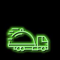 food free shipping neon glow icon illustration vector