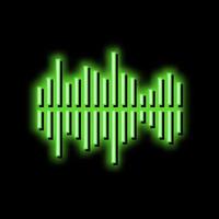 frequency noise neon glow icon illustration vector