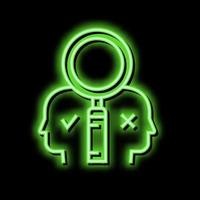 ethics philosophy neon glow icon illustration vector
