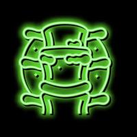 ridge gout neon glow icon illustration vector