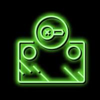 screw instalation mirror neon glow icon illustration vector