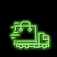 order free shipping neon glow icon illustration vector