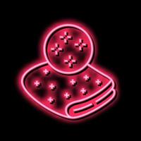 silk fabric neon glow icon illustration vector