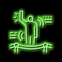 understanding body language soft skill neon glow icon illustration vector