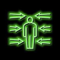 flexibility soft skill neon glow icon illustration vector